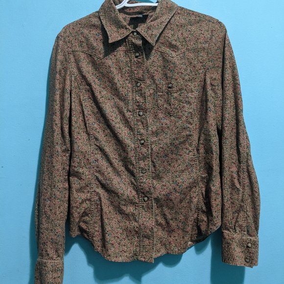Jacob  floral corduroy top - Picture 2 of 7